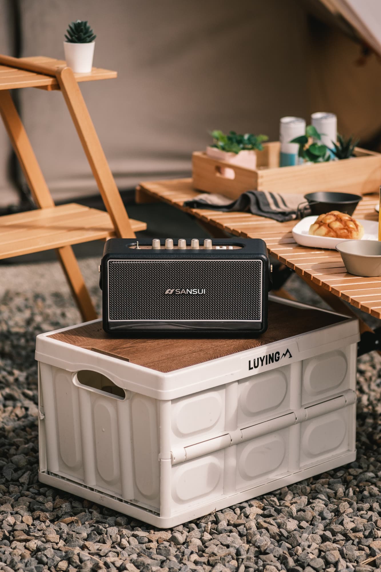 SANSUI Soul of Sound Bluetooth Speaker — Product Photography