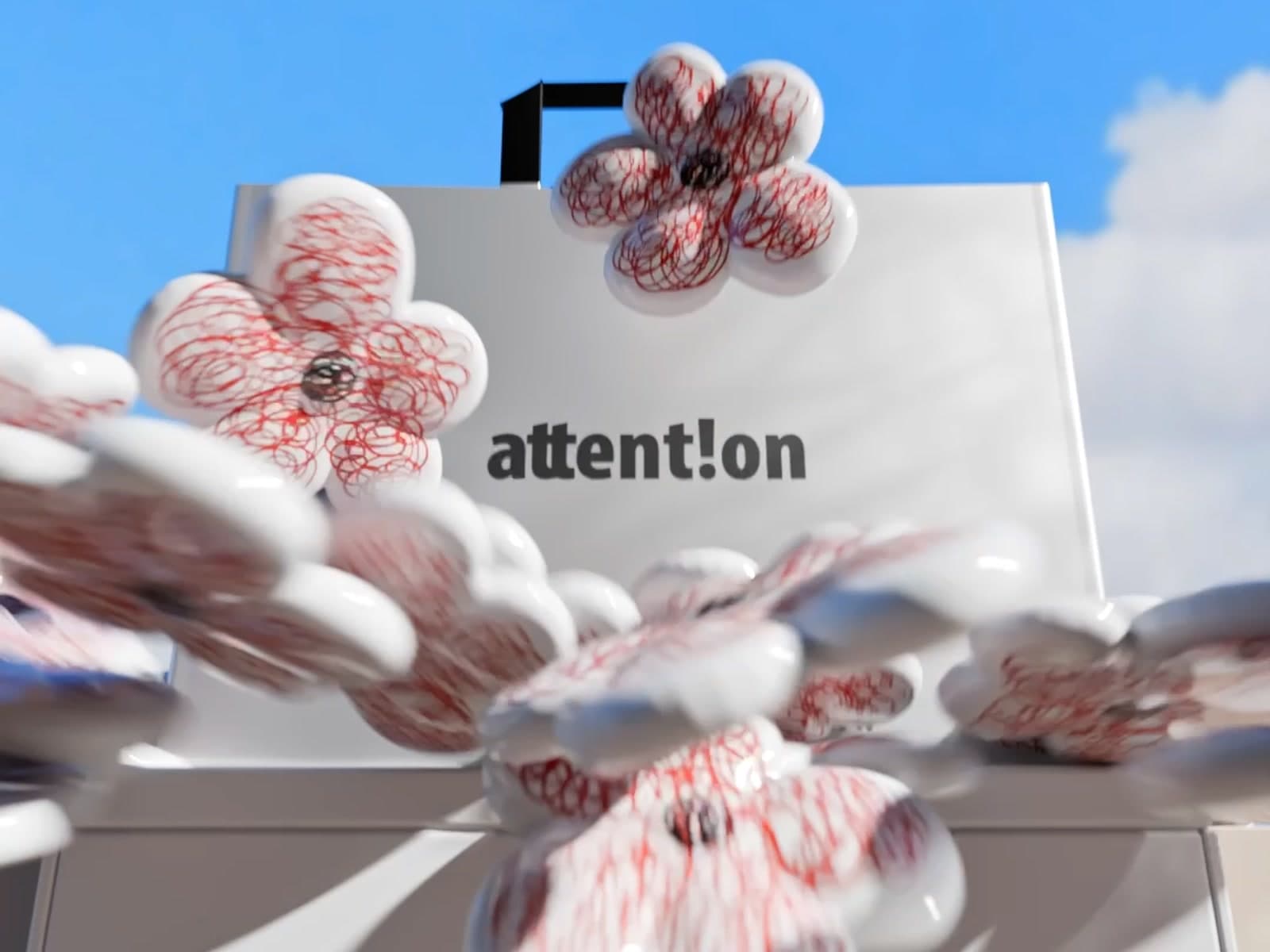 Attent!on Pop-up Store 3D Visualization