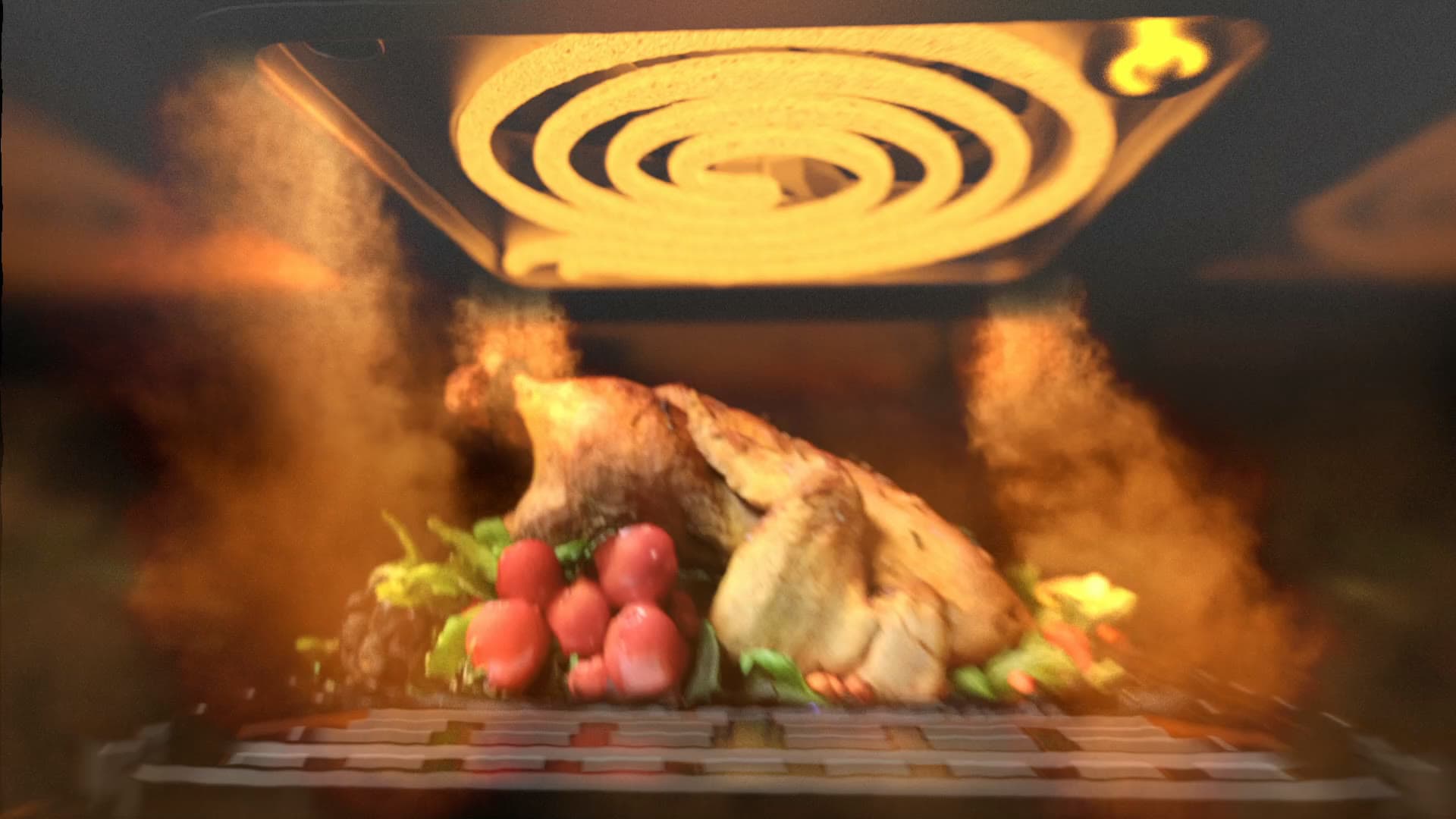 SANSUI Air Fryer — 3D Structural Showcase Animation