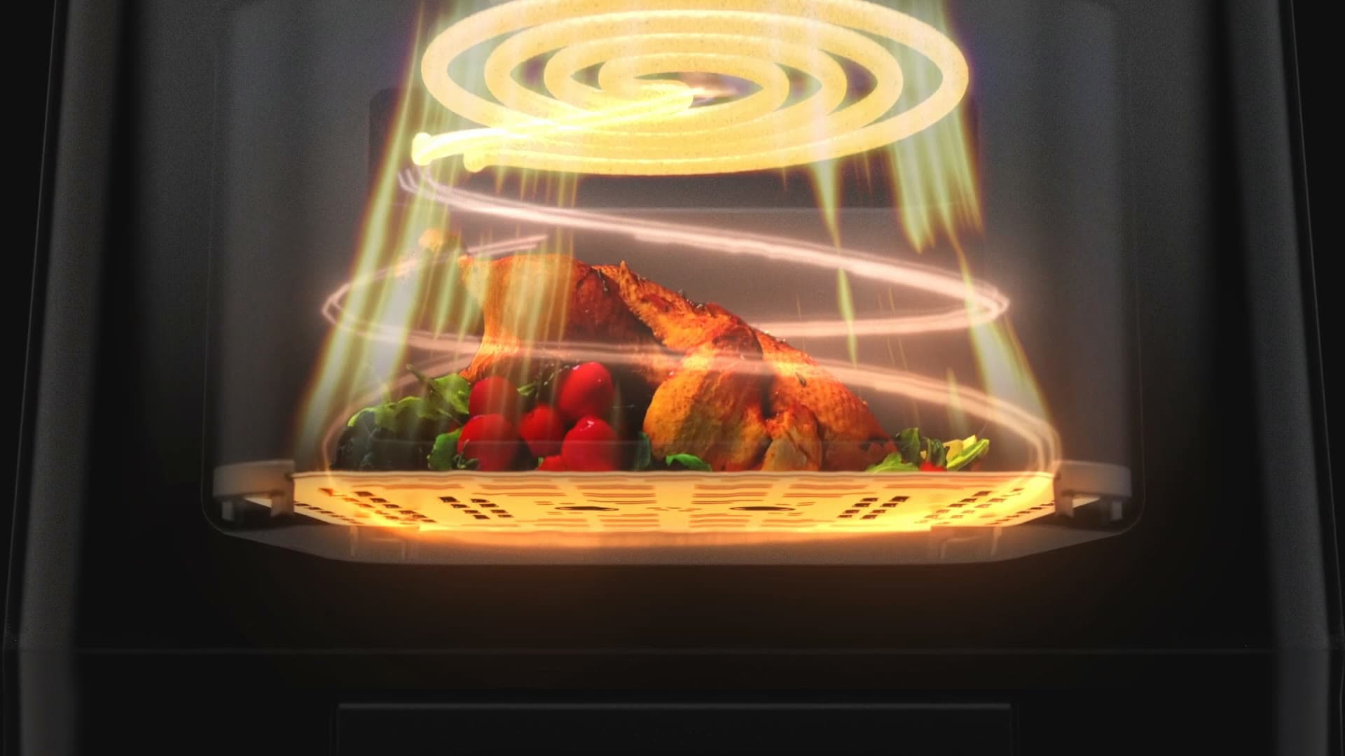 SANSUI Air Fryer — 3D Structural Showcase Animation