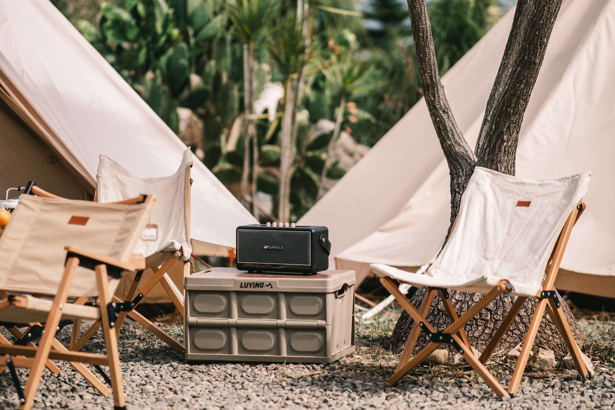 SANSUI Soul of Sound Bluetooth Speaker — Product Photography