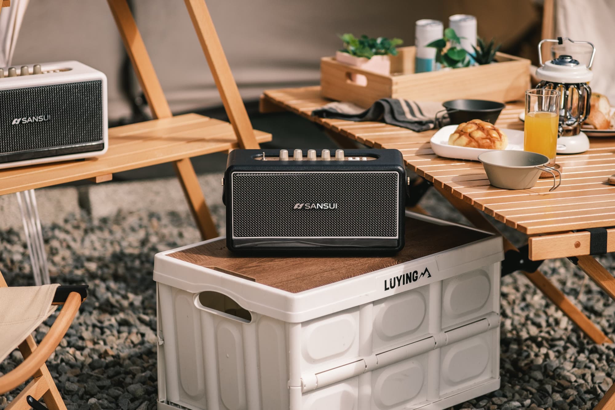 SANSUI Soul of Sound Bluetooth Speaker — Product Photography