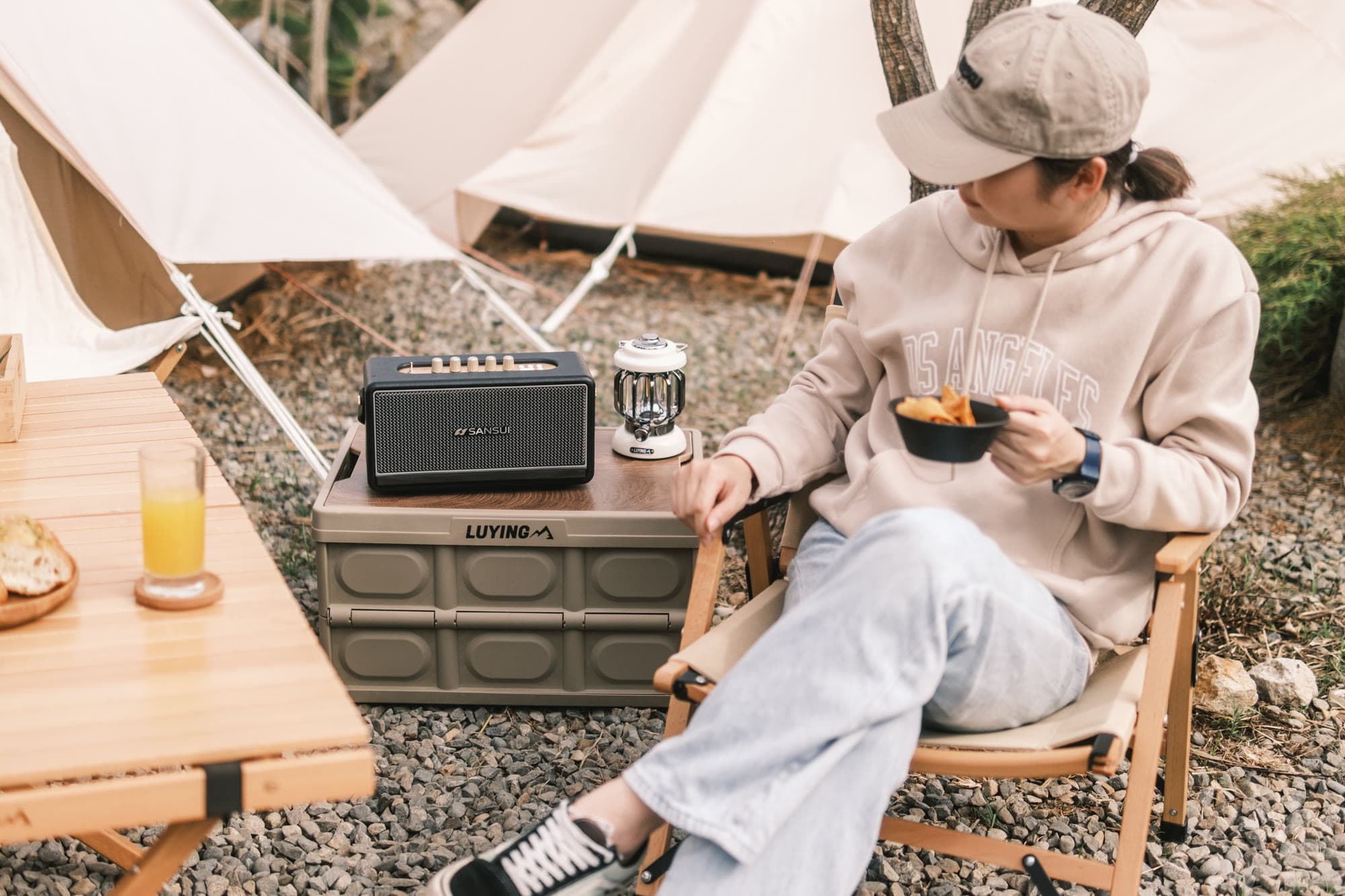 SANSUI Soul of Sound Bluetooth Speaker — Product Photography