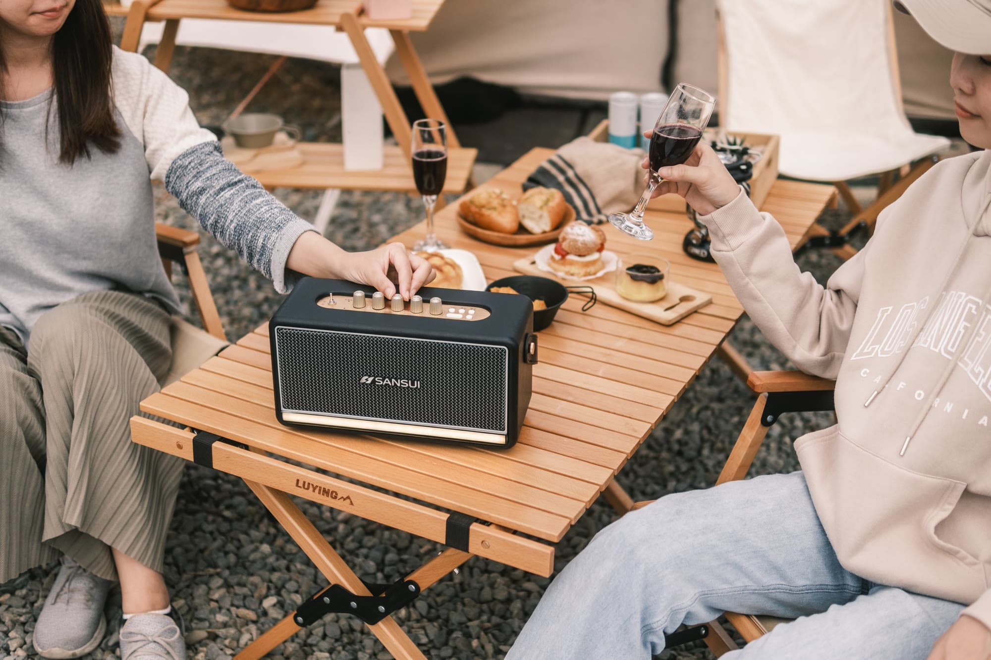 SANSUI Soul of Sound Bluetooth Speaker — Product Photography