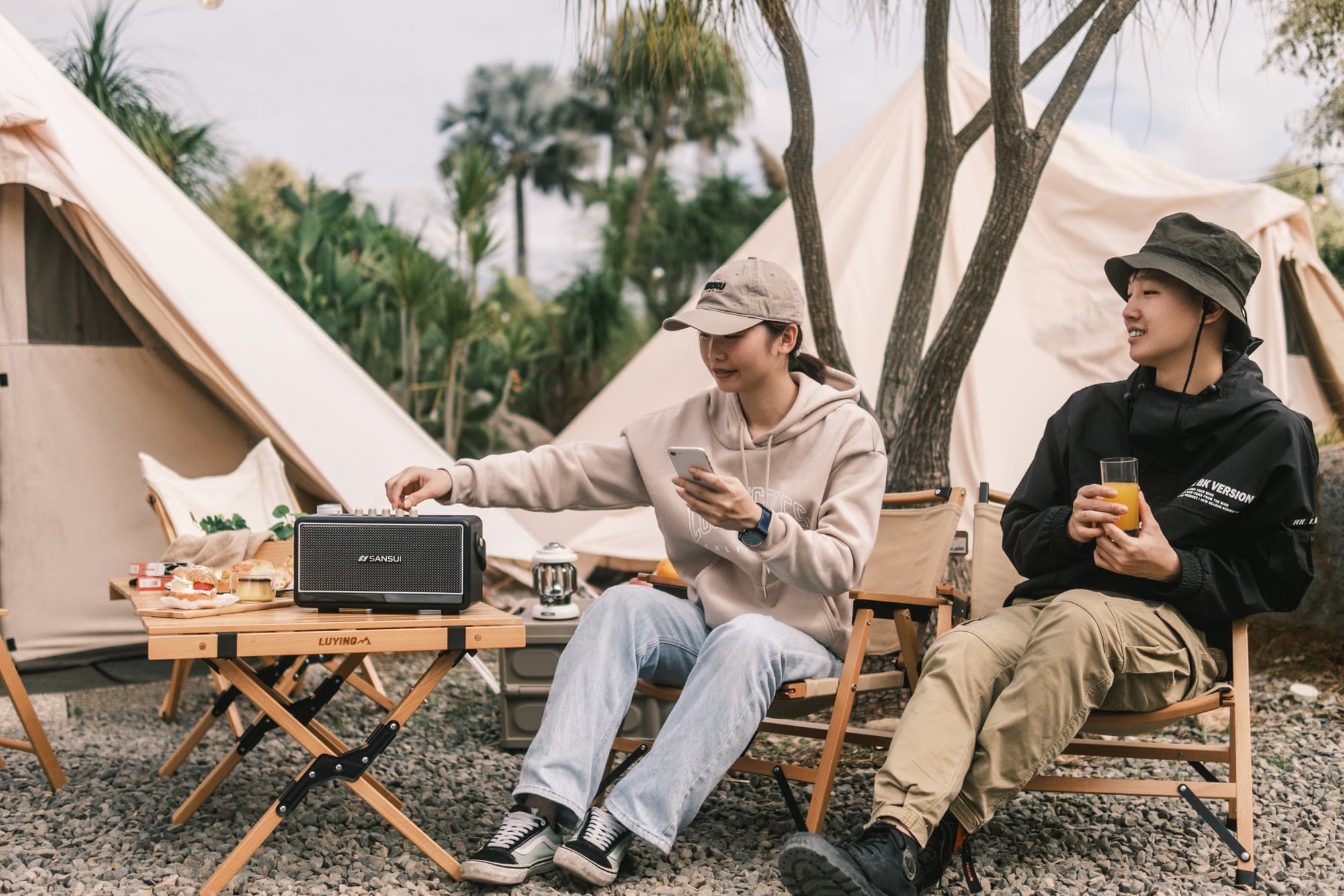 SANSUI Soul of Sound Bluetooth Speaker — Product Photography