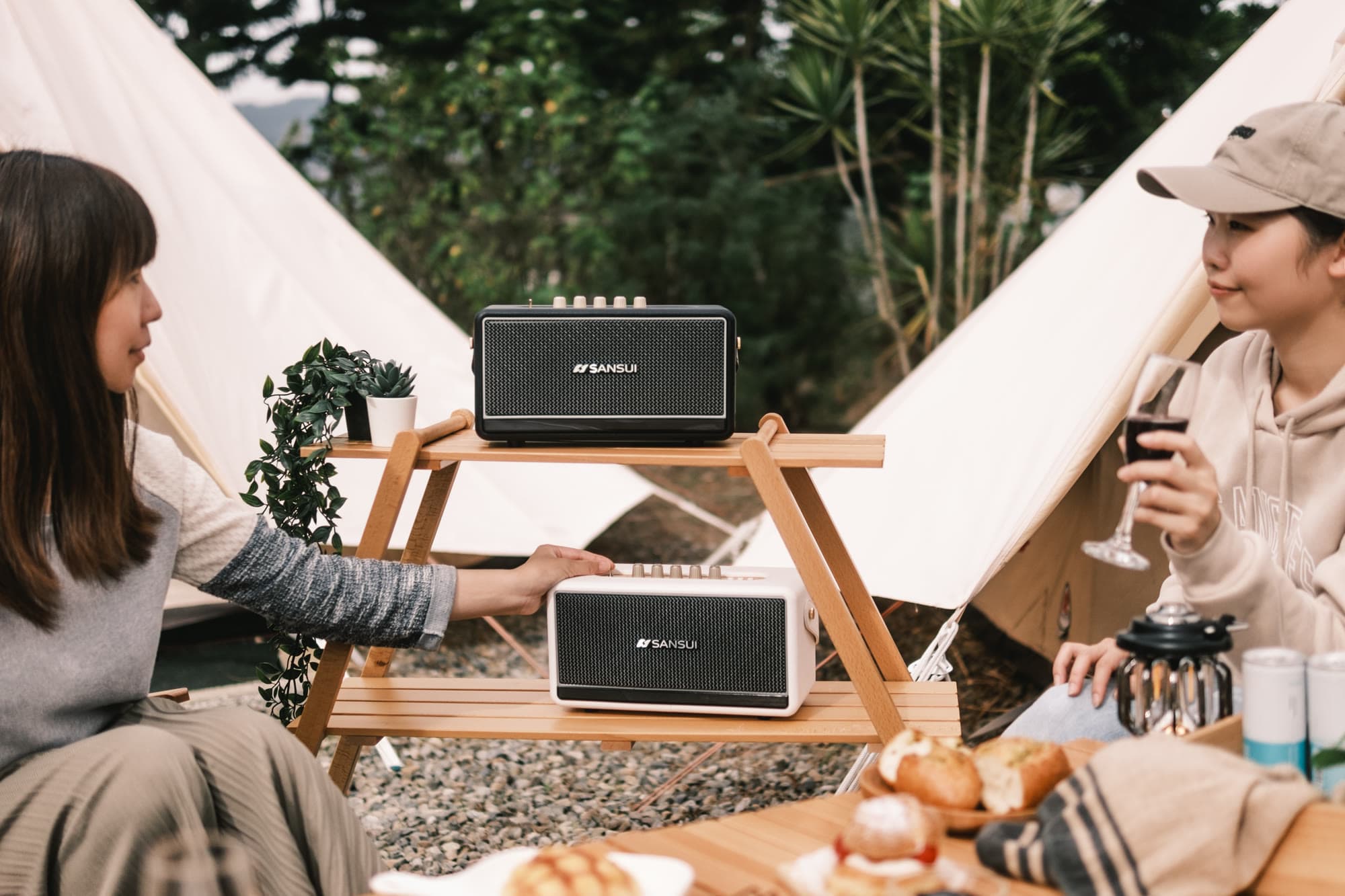 SANSUI Soul of Sound Bluetooth Speaker — Product Photography