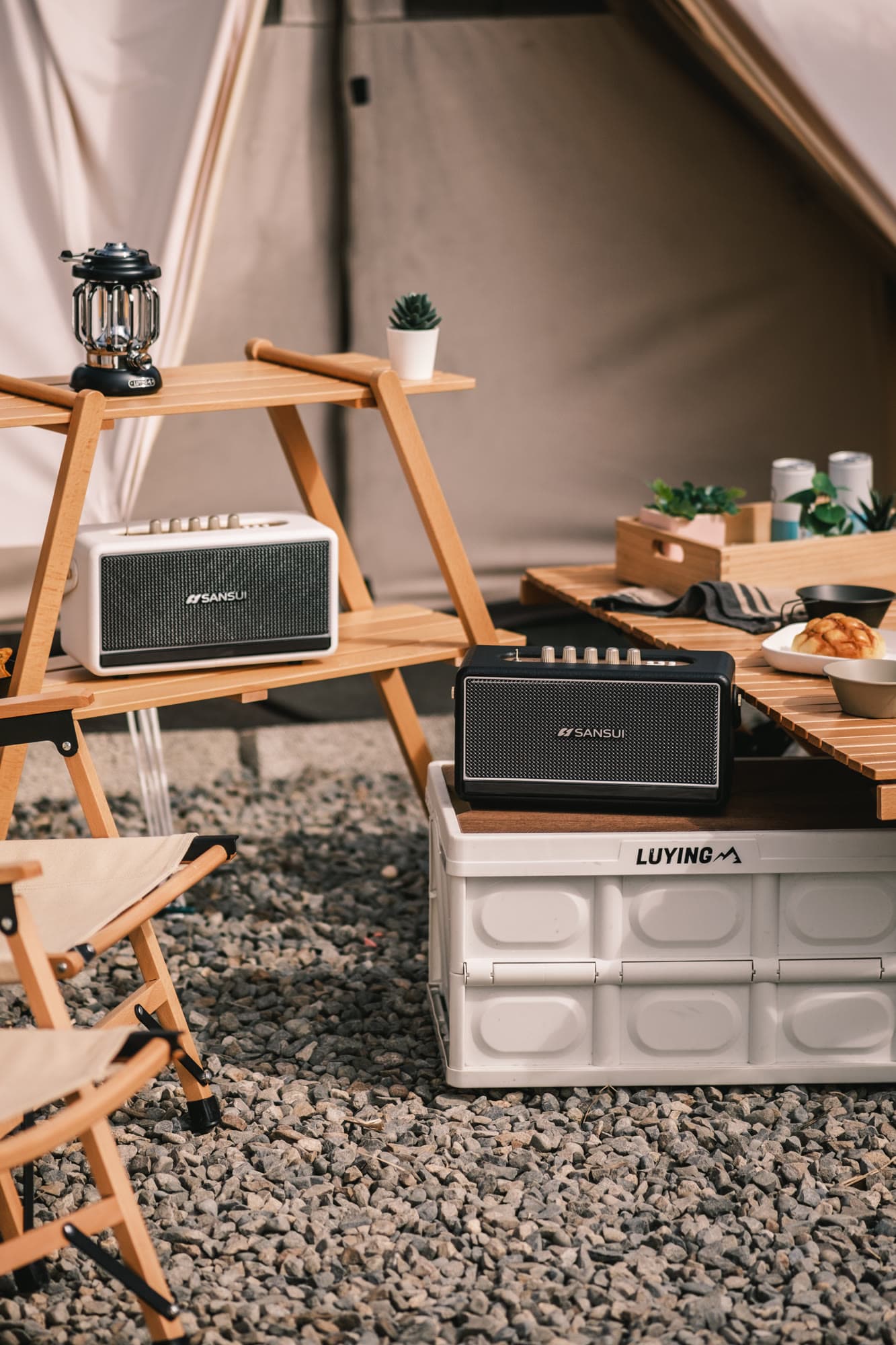 SANSUI Soul of Sound Bluetooth Speaker — Product Photography